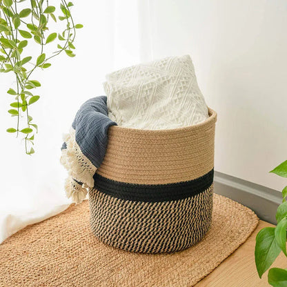 Floroux | Grande capacité panier en coton corde