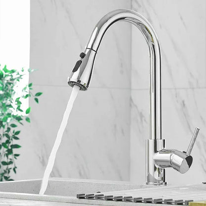 BlackStream Robinet – Moderne Robinet de Cuisine Téléscopique Noir