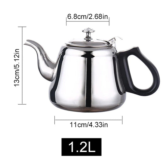 Théière en acier inoxydable 1,2 L/1,5 L/2 L