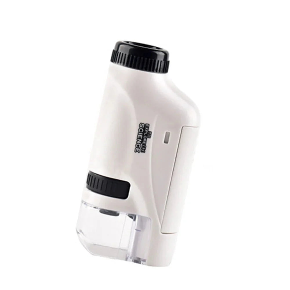 Microscope pour enfants 60-120x avec caméra et 8 lumières LED - Loupe éducative pour jeunes explorateurs