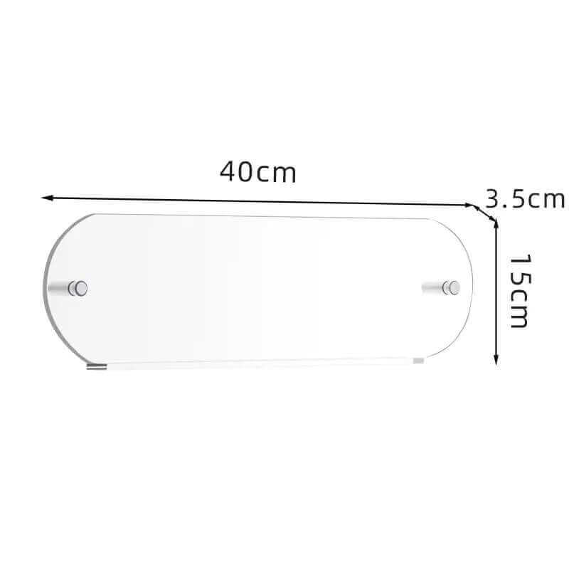 Étagère flottante en acrylique fluorescent des années 80