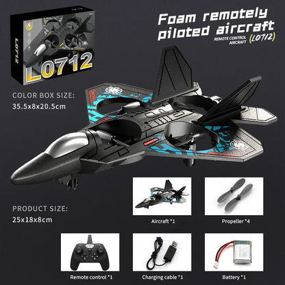 Avion planeur RC EPP Foam 2.4G avec lumières - Avion à détection de gravité pour enfants, facile à piloter