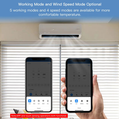 Contrôleur de thermostat IR Tuya avec écran LCD - Contrôle de température et d'humidité WiFi via les applications SmartLife Google Alexa