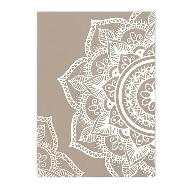 Art de peinture en diamant floral beige