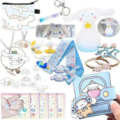 Calendrier de l'Avent de Noël Kawaii Sanrio Hello Kitty Kuromi - 24 porte-clés en figurine aléatoire pour le plaisir des vacances des enfants
