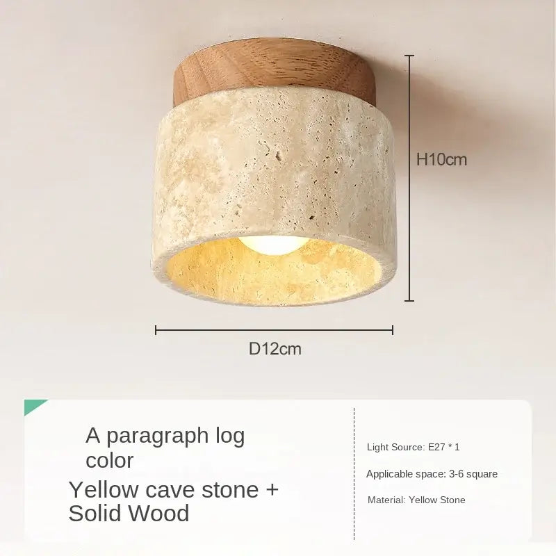 Collection de lampe de plafond en travertin