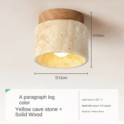 Collection de lampe de plafond en travertin