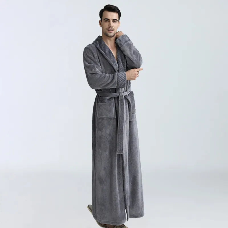 CozyNuit – Peignoir en polaire pour hommes