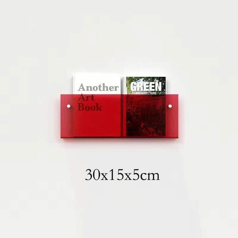 Étagère flottante en acrylique fluorescent des années 80