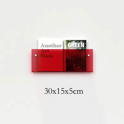 Étagère flottante en acrylique fluorescent des années 80