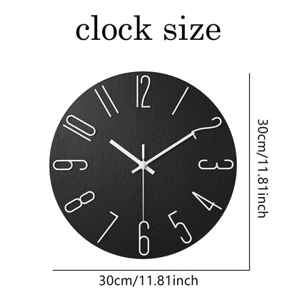 Horloge murale en bois de style scandinave