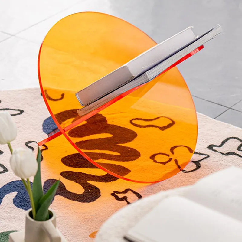 Étagère de rangement en acrylique coloré pour livres