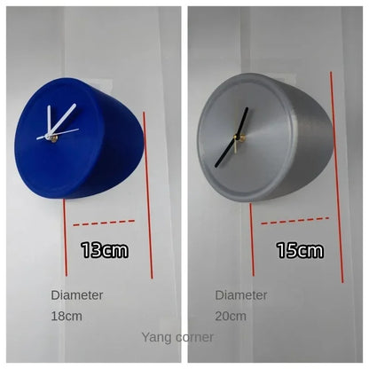 SilentCorner Horloge - Horloge mural silencieux élégant sans perçage