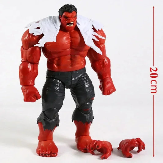 Doll articulée Marvel Hulk de 8 pouces - Figurine en PVC faite à la main pour enfants, parfait cadeau d'anniversaire ou de Noël