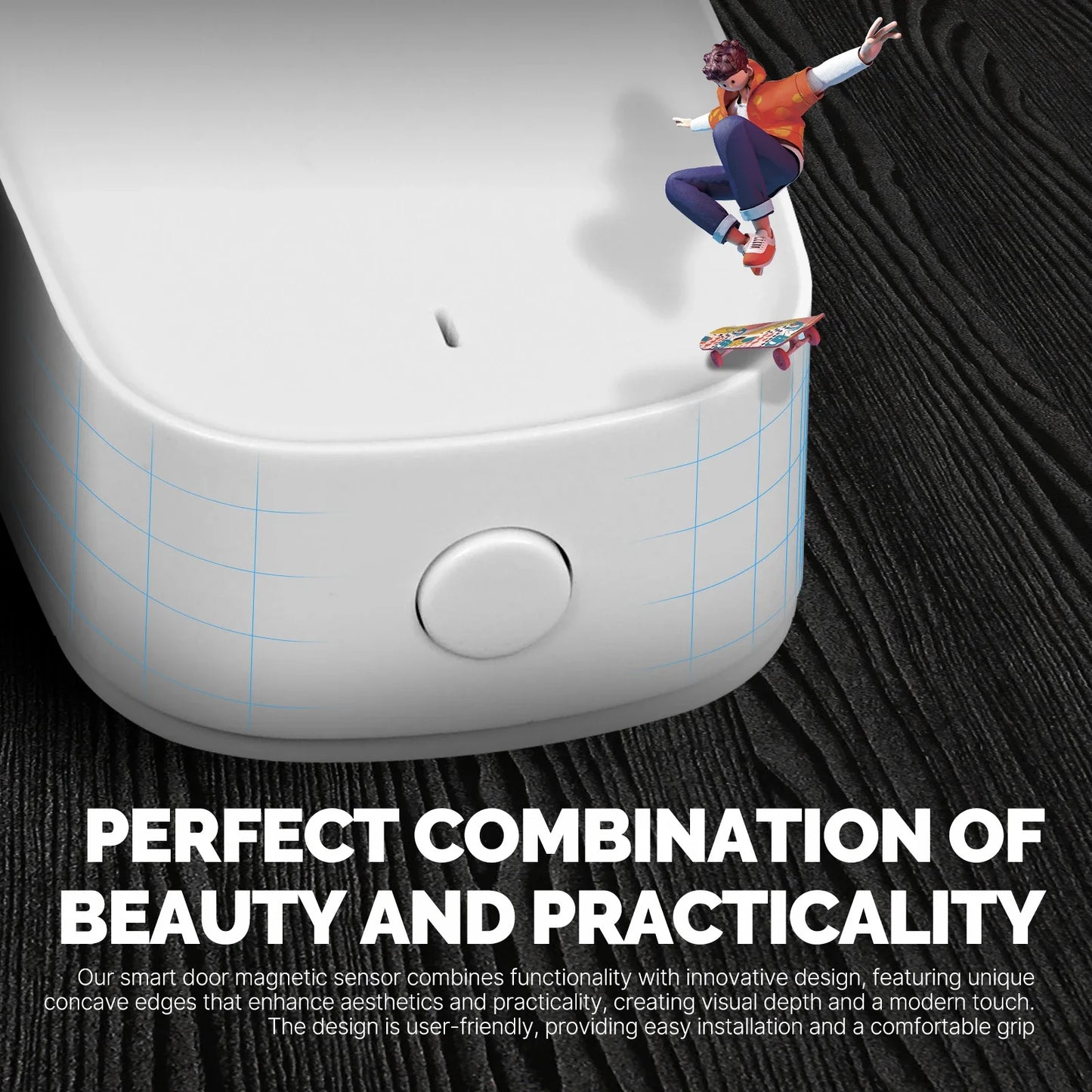 Capteur de Fenêtre Porte Portail Intelligent Tuya ZigBee - Contrôle WiFi via les applications SmartLife Google Alexa