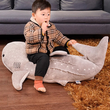Floroux - Jouet en peluche requin-baleine doux pour des nuits douillettes et des cadeaux spéciaux