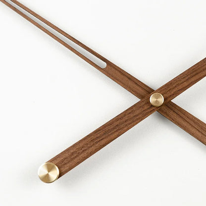 WoodSphere Horloge - Grande Horloge Murale DIY en Noyer
