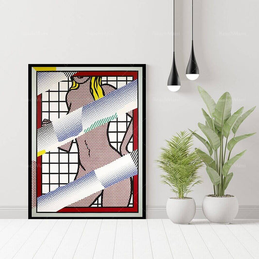 Affiche en toile en coton premium Pop Art de Lichtenstein