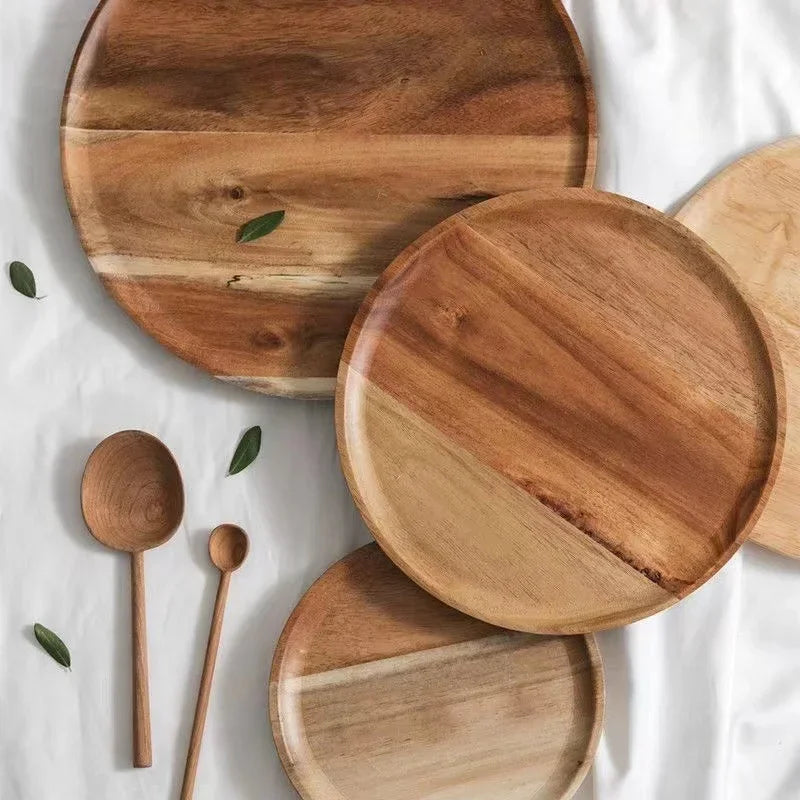 Floroux Tray Collection | High-quality acacia wood plates | Sustainable and elegant table decoration