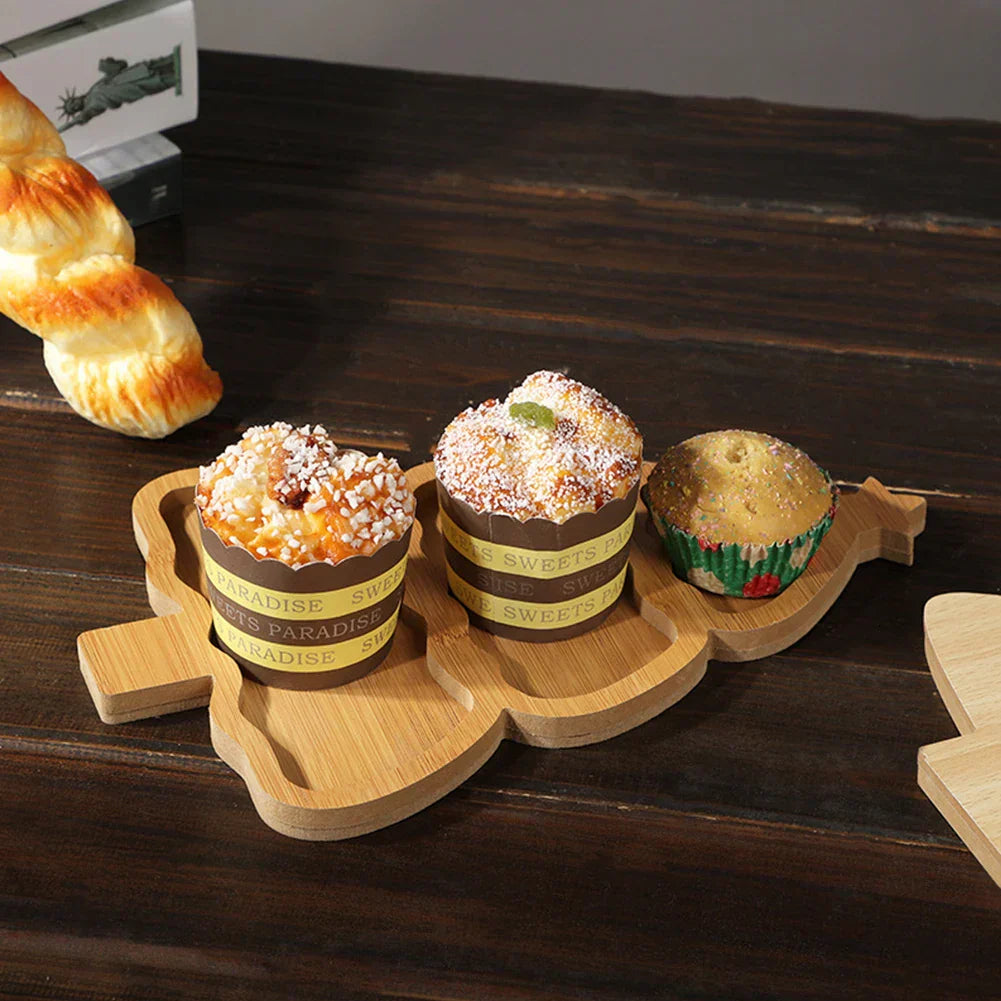 FestiveTree Planche - Planche de Service en Bois Unique pour les Fêtes