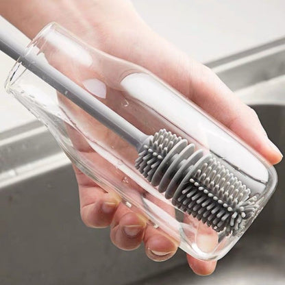 BrushMaster – Brosse à vaisselle en silicone pour bouteilles et verres