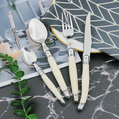 Set de couverts Laguiole couleur ivoire