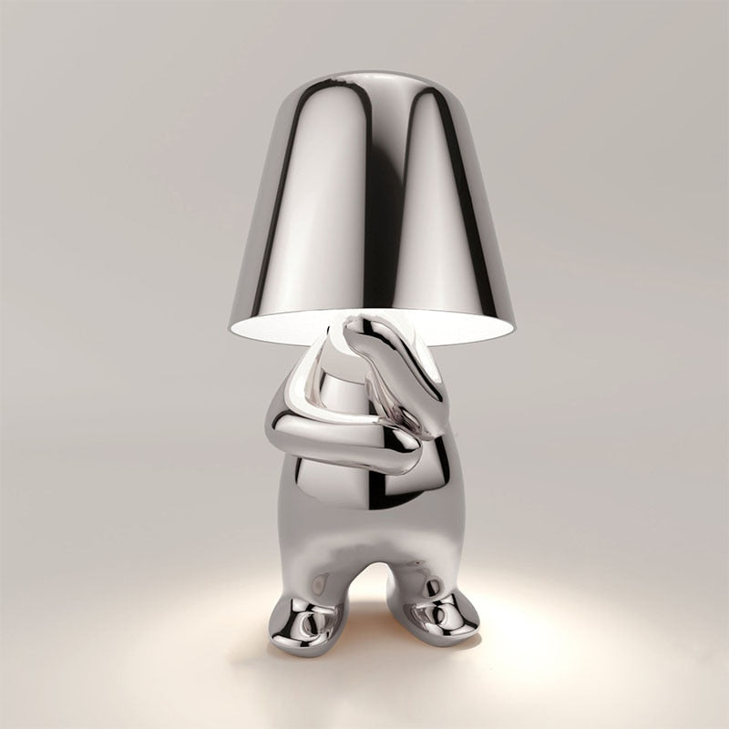Floroux Monsieur LED Table Lamp | Elegant Figure Lamp | Modern Decor for Home & Office