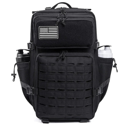 Sac à dos tactique 45L pour hommes/femmes – Daypack MOLLE pour la chasse, la pêche, la randonnée, le trekking et la survie – Sac à dos extérieur grande capacité avec porte-gobelets