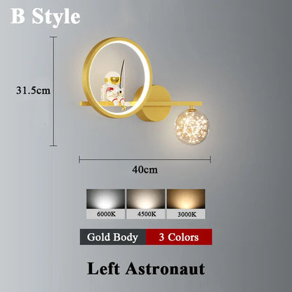 Applique murale Space Sconce projecteur d'étoiles en métal