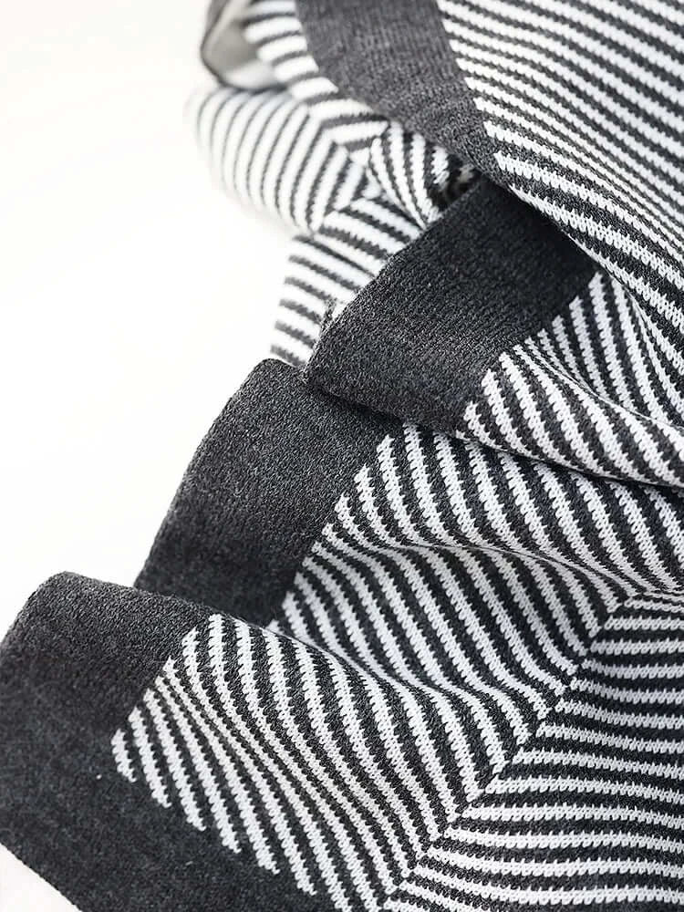 Couverture en tricot en chevrons luxueuse [130x180CM]