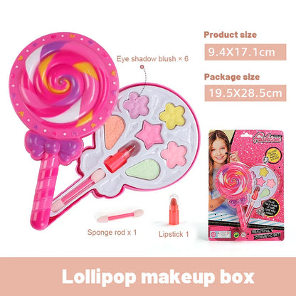 Jeu de maquillage de princesse pour enfants - Maquillage fictif avec rouge à lèvres et fard à paupières pour les fêtes