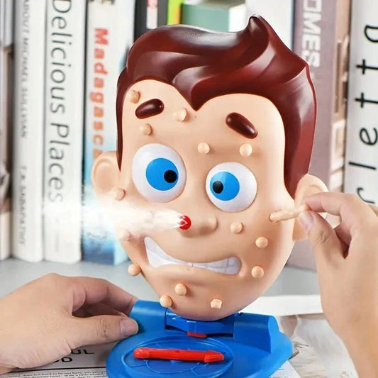 Jeu de popping de boutons avec spray d'eau - Amusement hilarant en famille pour les enfants, défi de pression anti-stress pour le visage, jouet interactif parent-enfant