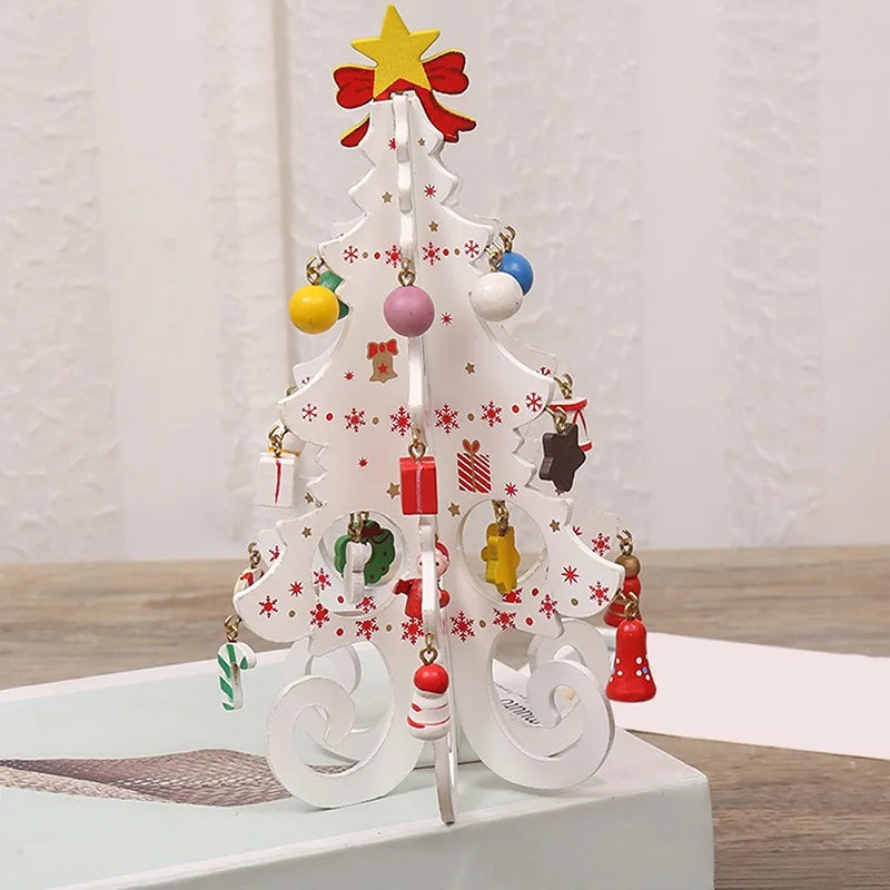 CharmTree Arbre de Noël - Décoration de Noël 3D en Bois Faits à la Main