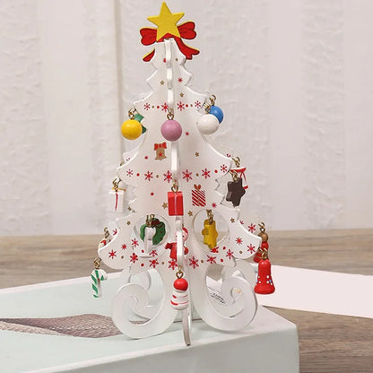 CharmTree Arbre de Noël - Décoration de Noël 3D en Bois Faits à la Main