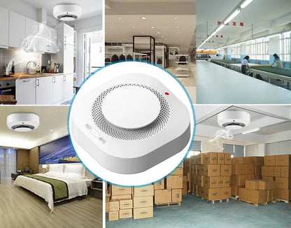 Détecteur de fumée et alarme intelligente Tuya - Alarme 80db contrôlée par WiFi via les applications SmartLife Google Alexa