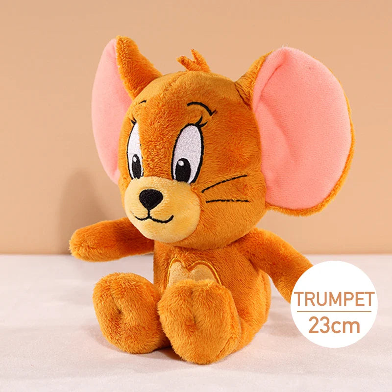 Doll en peluche Tom et Jerry mignon - Coussin apaisant pour le sommeil des bébés, parfait cadeau pour les enfants et les amateurs de poupées