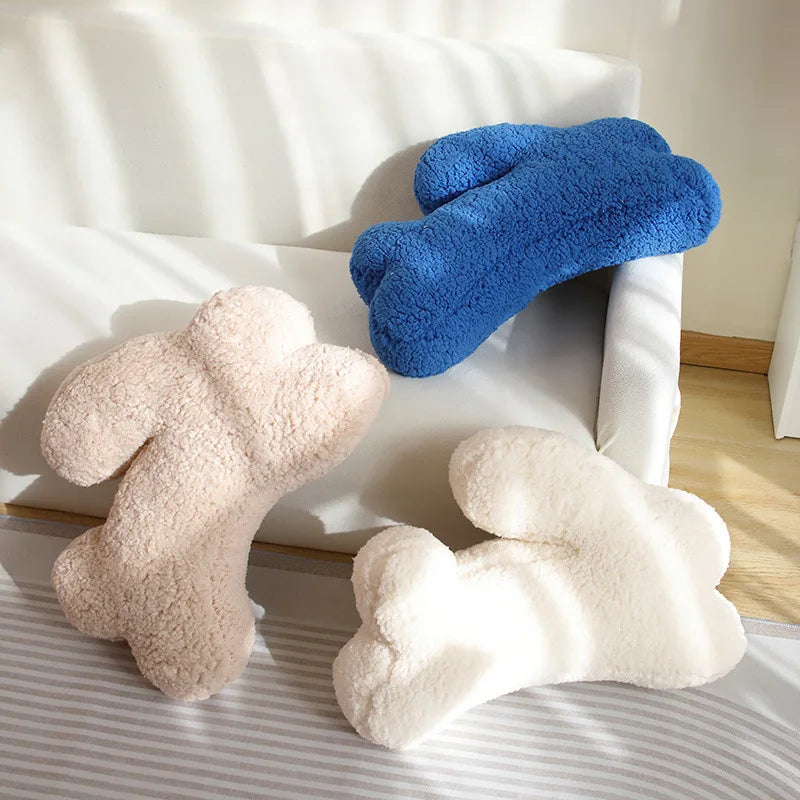 Coussin en peluche – lapin – style simple – coussin de siège décoratif