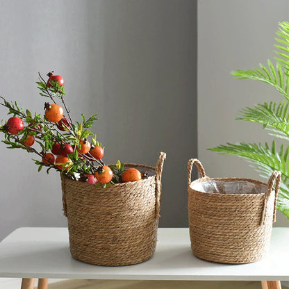 Floroux | Panier en paille tissé à la main