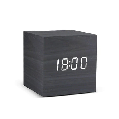 ClimaHorloge – Horloge LED en bois avec affichage de la température et contrôle sonore