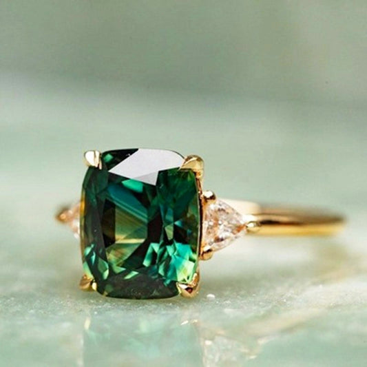 Bague Émeraude Verte Élégante - Elise