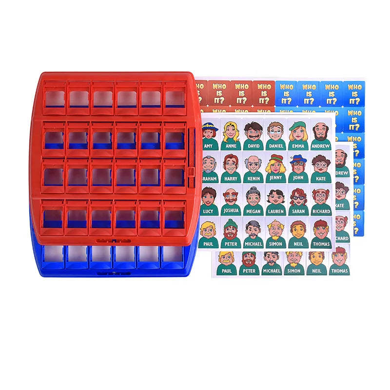 Jeu interactif Devine Qui pour enfants - Jeu de cartes puzzle logique parent-enfant pour le plaisir et l'engagement entre amis