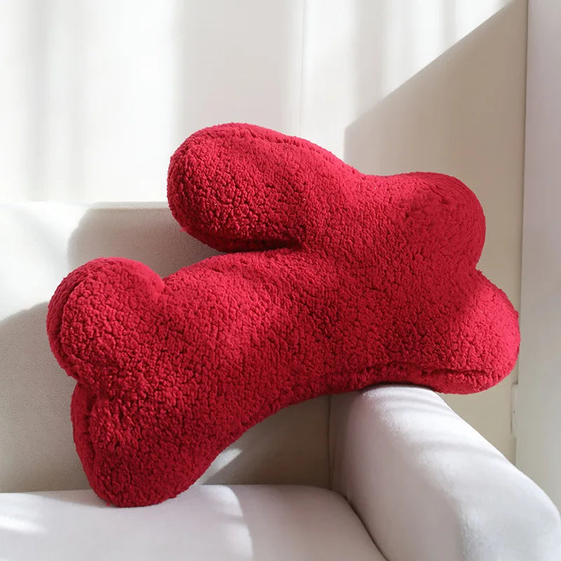 Coussin en peluche – lapin – style simple – coussin de sièges décoratif