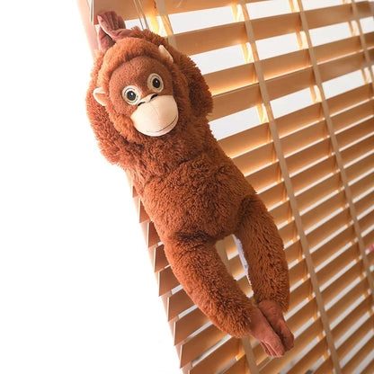 Floroux - Figurine en peluche chimpanzé câlin pour des heures de jeu amusant