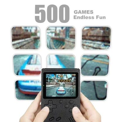Mini Retro Console de Jeu Portable - Écran LCD de 3,0 Pouces, 500 Jeux 8-Bit Intégrés, Cadeau de Noël Parfait pour les Enfants