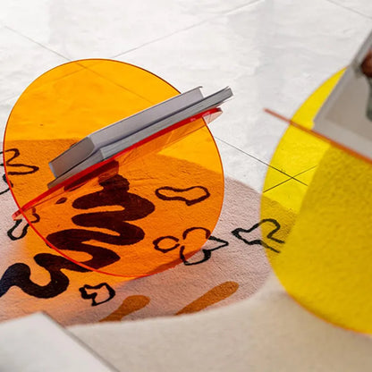 Étagère de rangement en acrylique coloré pour livres