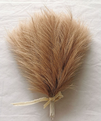 20Pcs Bohémien Fluffy Herbe de Pampas Artificielle Colorée