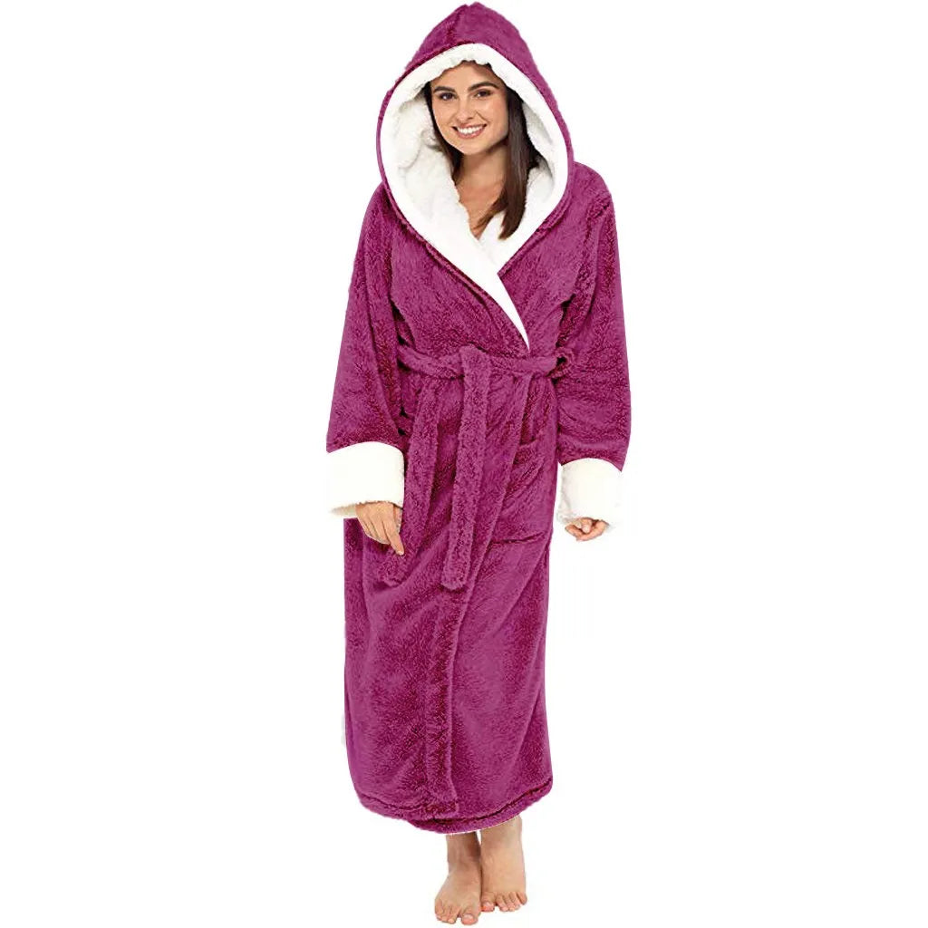 DouceurChic – Robe de Bain en Peluche Allongée
