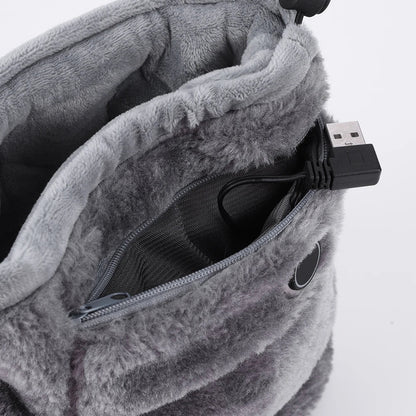 DreamStep Chaussons - Chaussons Électriques USB Chauds et Luxueux pour Jours Froids