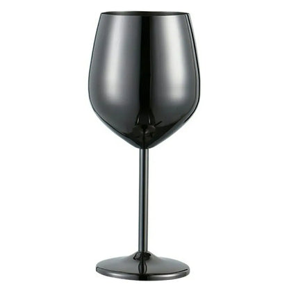 Verre à vin en acier inoxydable teinté miroir