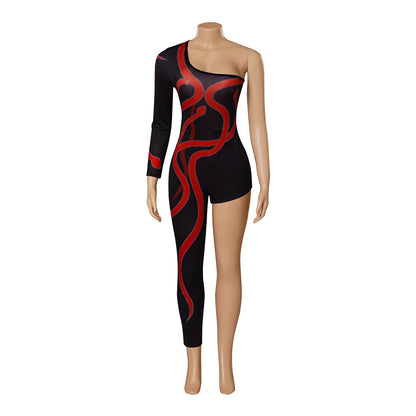 Costume de la tournée Eras de Taylor Swift, combinaison sexy noire à une jambe pour femmes, bodysuit parfait pour adultes